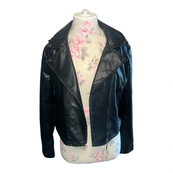 Year of the Snake Vegan Leather Black Moto Jacket SOUTH SIDE SERPENTS NWOT - Picture 9 of 11